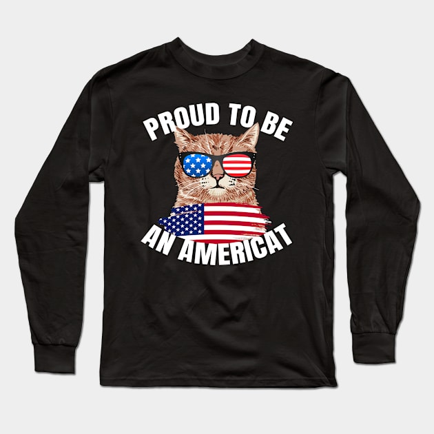 Americat Long Sleeve T-Shirt by graphicganga